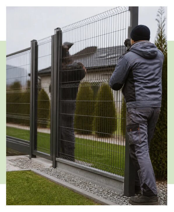Секционный 3Д забор из металла с установкой под ключ в Вязьме
